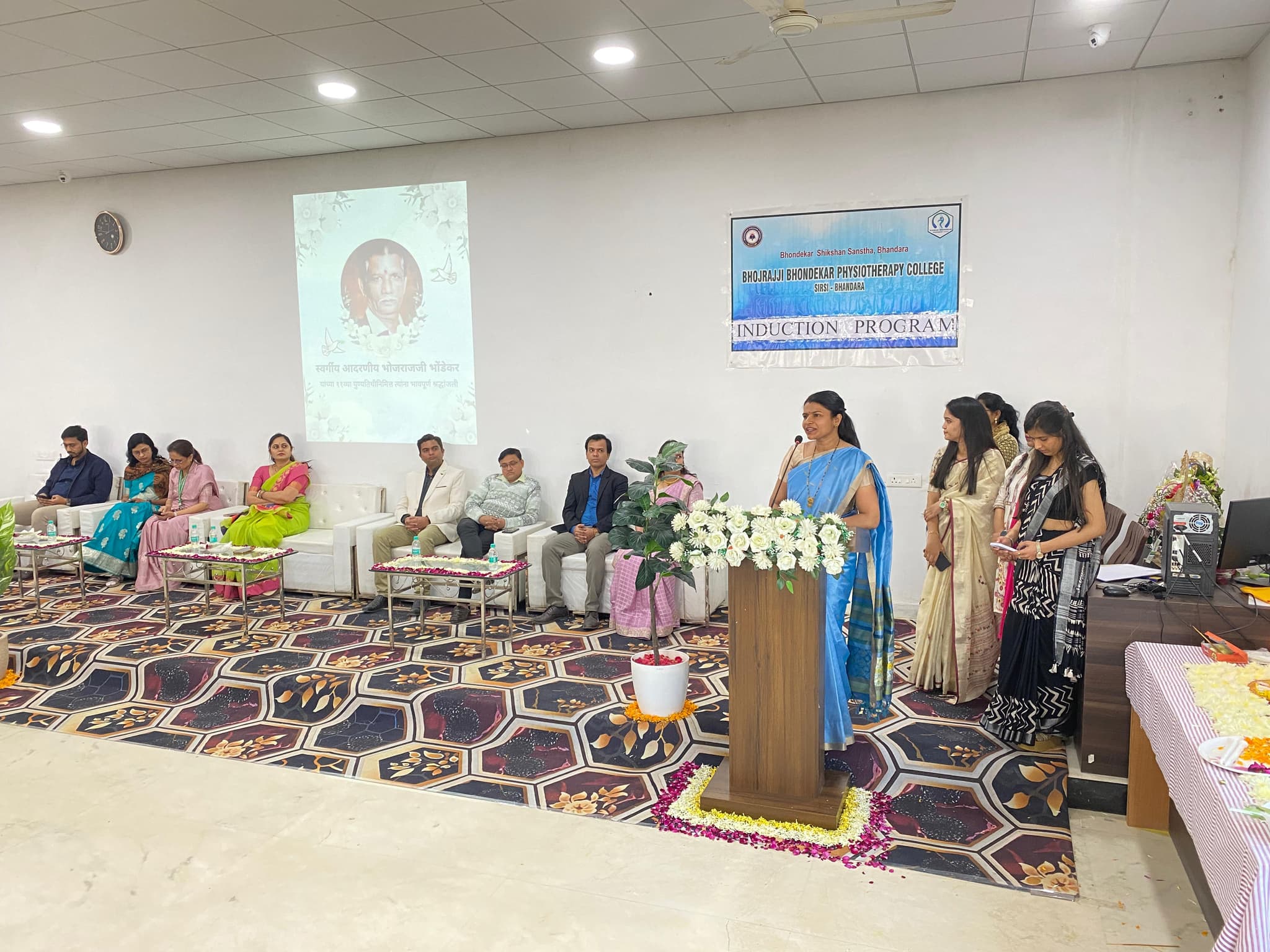 Induction programme of Bhojrajji Bhondekar Physiotherapy College